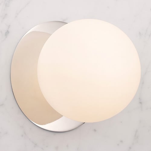 Lassie Opal Frosted Glass Warm White LED Wall Sconce