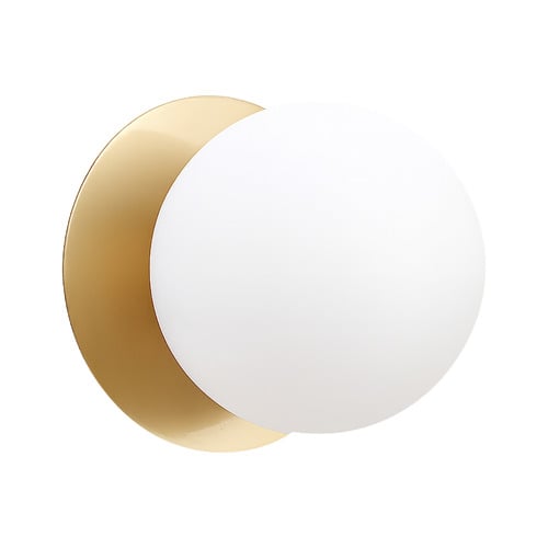 Lassie Opal Frosted Glass Warm White LED Wall Sconce