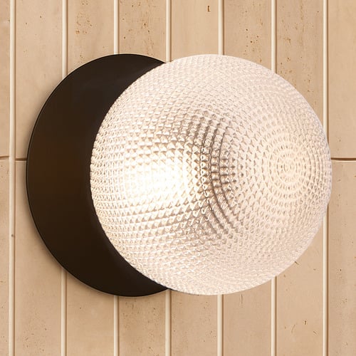 Lassie Diamond Cut Glass Warm White LED Wall Sconce