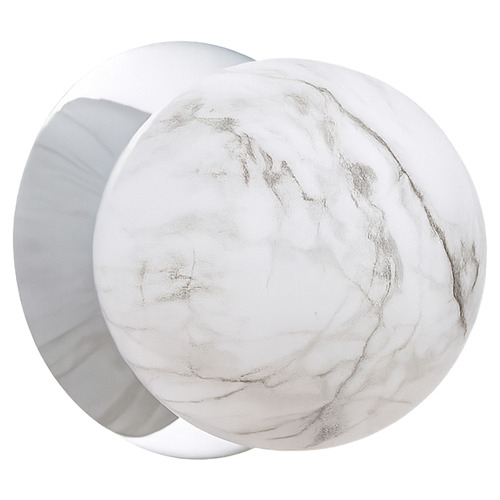 Lassie Marble Opal Glass Warm White LED Wall Sconce