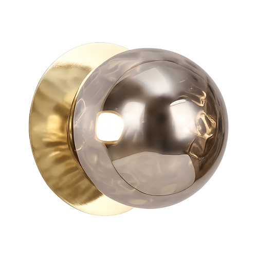 Lassie Molten Ripple Glass Warm White LED Wall Sconce