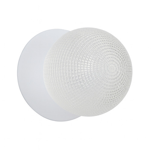 Lassie Diamond Cut Glass Cool White LED Wall Sconce