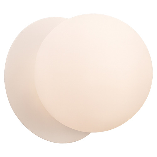 Lassie Opal Frosted Glass Warm White LED Wall Sconce