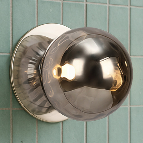 Lassie Molten Ripple Glass Warm White LED Wall Sconce