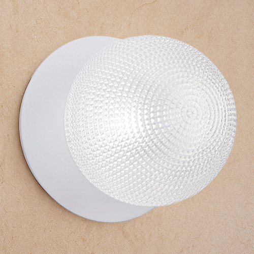 Lassie Diamond Cut Glass Cool White LED Wall Sconce