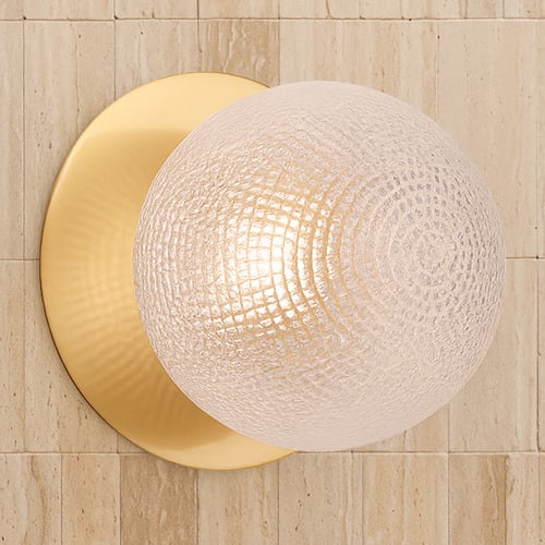 Lassie Diamond Cut Glass Warm White LED Wall Sconce