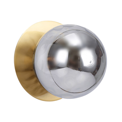 Lassie Molten Ripple Glass Warm White LED Wall Sconce