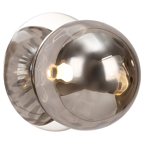 Lassie Molten Ripple Glass Warm White LED Wall Sconce