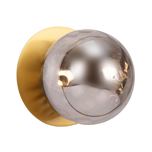 Lassie Molten Ripple Glass Warm White LED Wall Sconce
