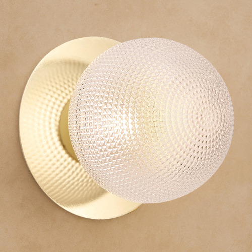 Lassie Diamond Cut Glass Warm White LED Wall Sconce
