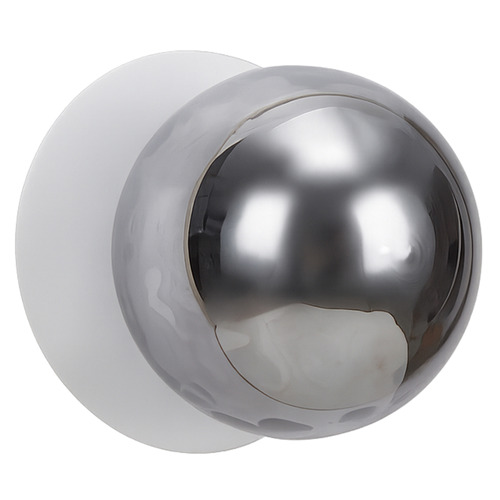 Lassie Molten Ripple Glass Warm White LED Wall Sconce