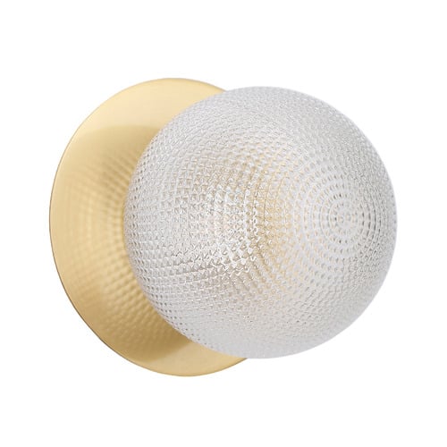Lassie Diamond Cut Glass Warm White LED Wall Sconce