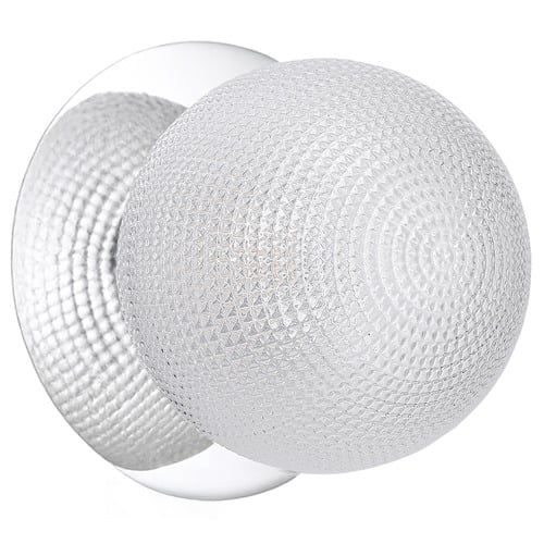 Lassie Diamond Cut Glass Warm White LED Wall Sconce