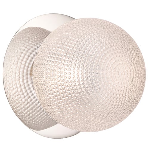 Lassie Diamond Cut Glass Warm White LED Wall Sconce