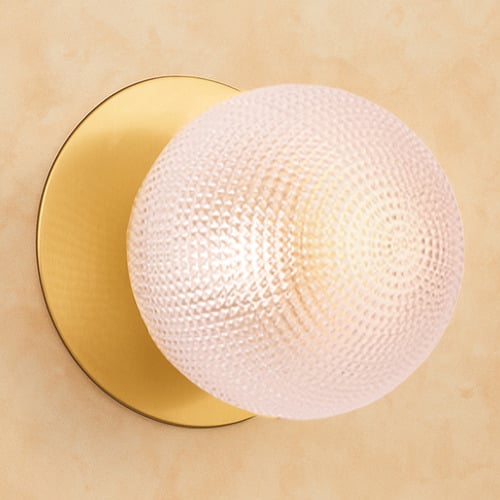Lassie Diamond Cut Glass Warm White LED Wall Sconce