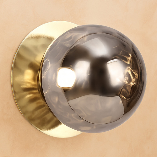 Lassie Molten Ripple Glass Warm White LED Wall Sconce