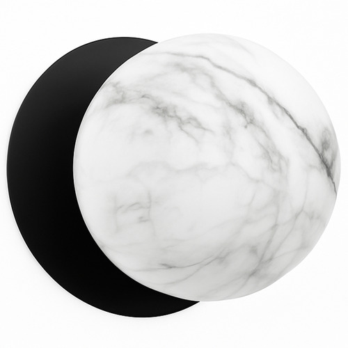 Lassie Marble Opal Glass Cool White LED Wall Sconce