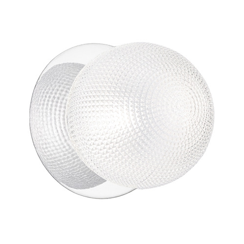 Lassie Diamond Cut Glass Cool White LED Wall Sconce