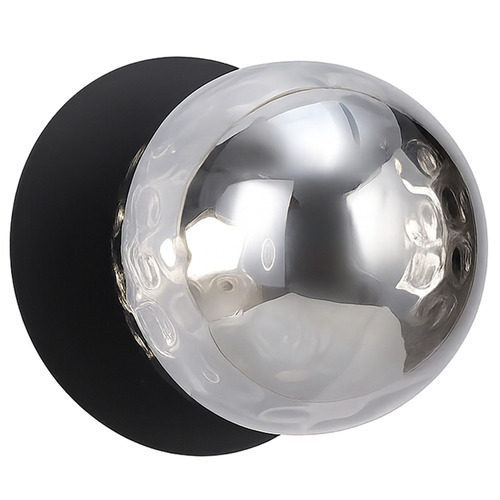 Lassie Molten Ripple Glass Cool White LED Wall Sconce