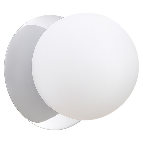 Lassie Opal Frosted Glass Warm White LED Wall Sconce