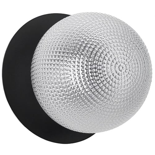 Lassie Diamond Cut Glass Cool White LED Wall Sconce