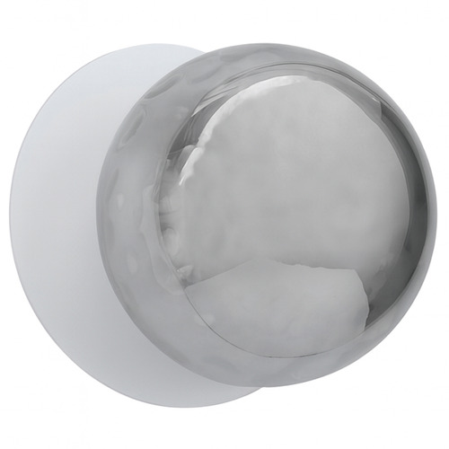 Lassie Molten Ripple Glass Cool White LED Wall Sconce
