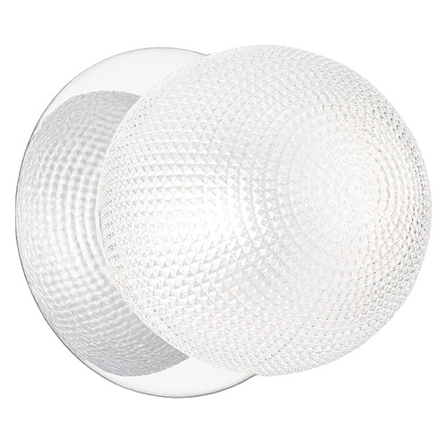 Lassie Diamond Cut Glass Cool White LED Wall Sconce