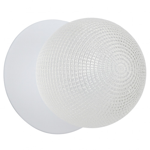 Lassie Diamond Cut Glass Cool White LED Wall Sconce