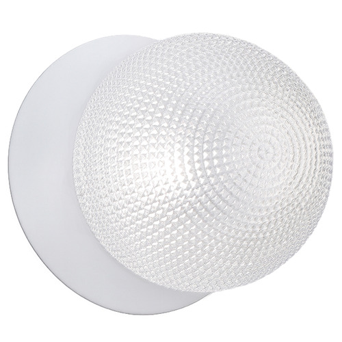 Lassie Diamond Cut Glass Cool White LED Wall Sconce