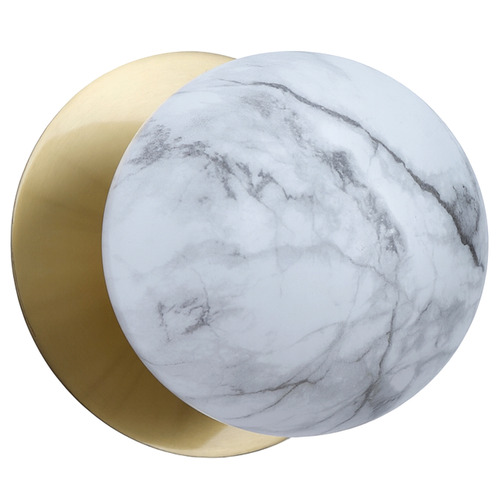 Lassie Marble Opal Glass Cool White LED Wall Sconce