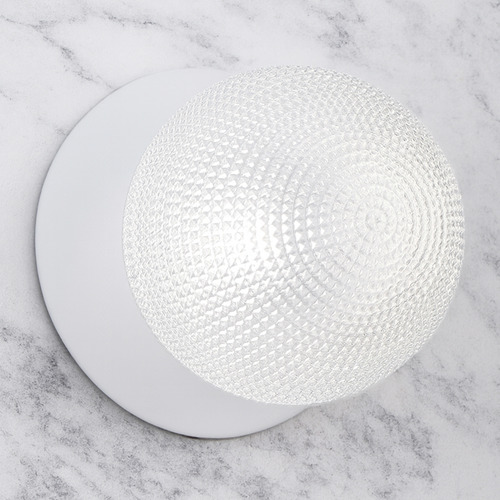Lassie Diamond Cut Glass Cool White LED Wall Sconce