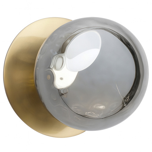 Lassie Molten Ripple Glass Cool White LED Wall Sconce