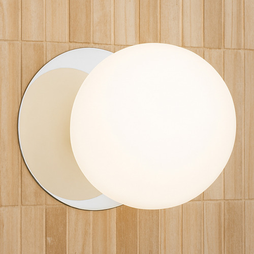 Lassie Opal Frosted Glass Cool White LED Wall Sconce