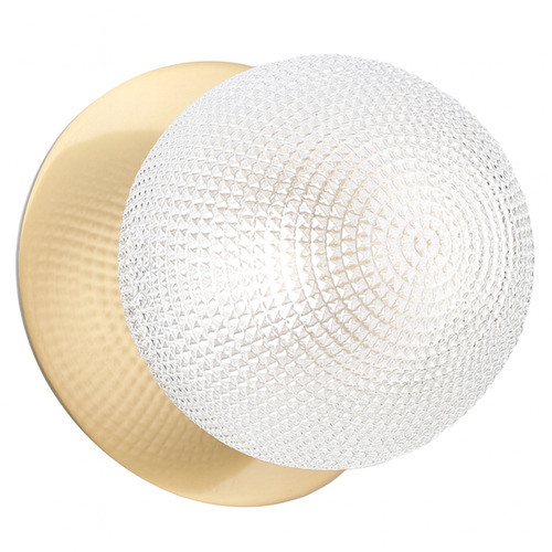 Lassie Diamond Cut Glass Cool White LED Wall Sconce