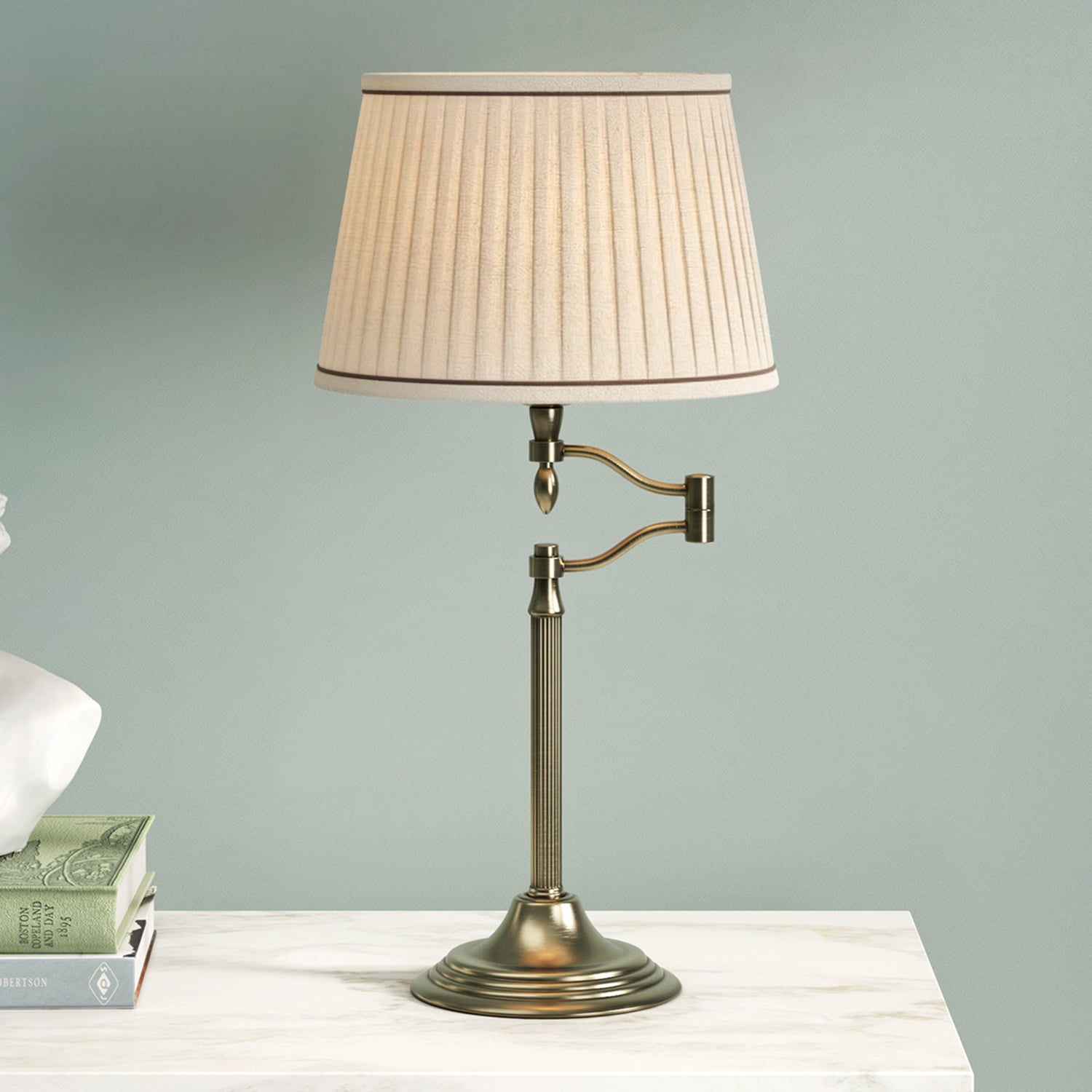 Clements Metal Swing Arm Table Lamp