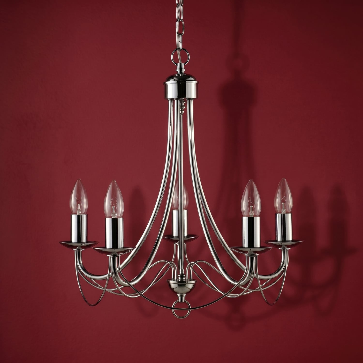 Montmartre Antique Brass 5 Light Chandelier