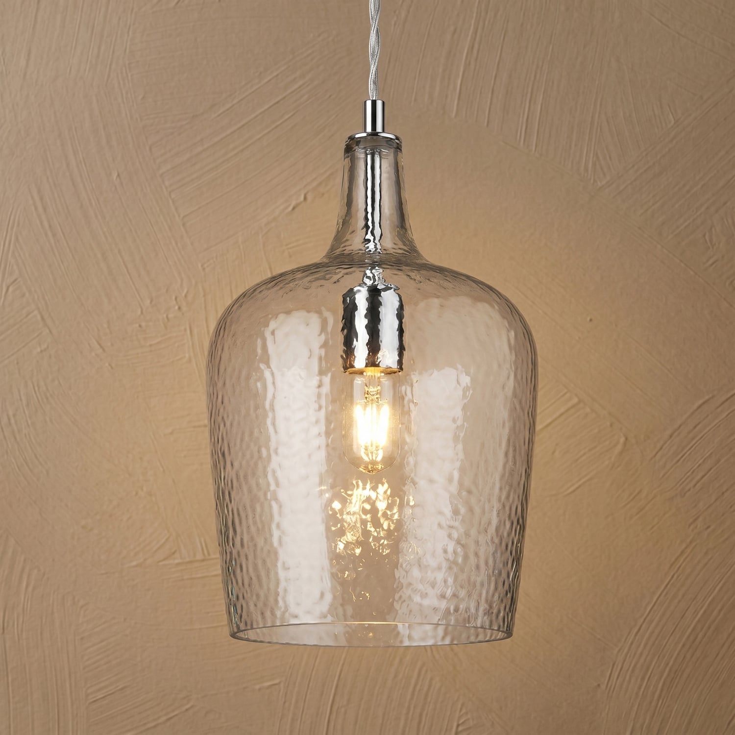 Fleury Textured Glass Pendant Light