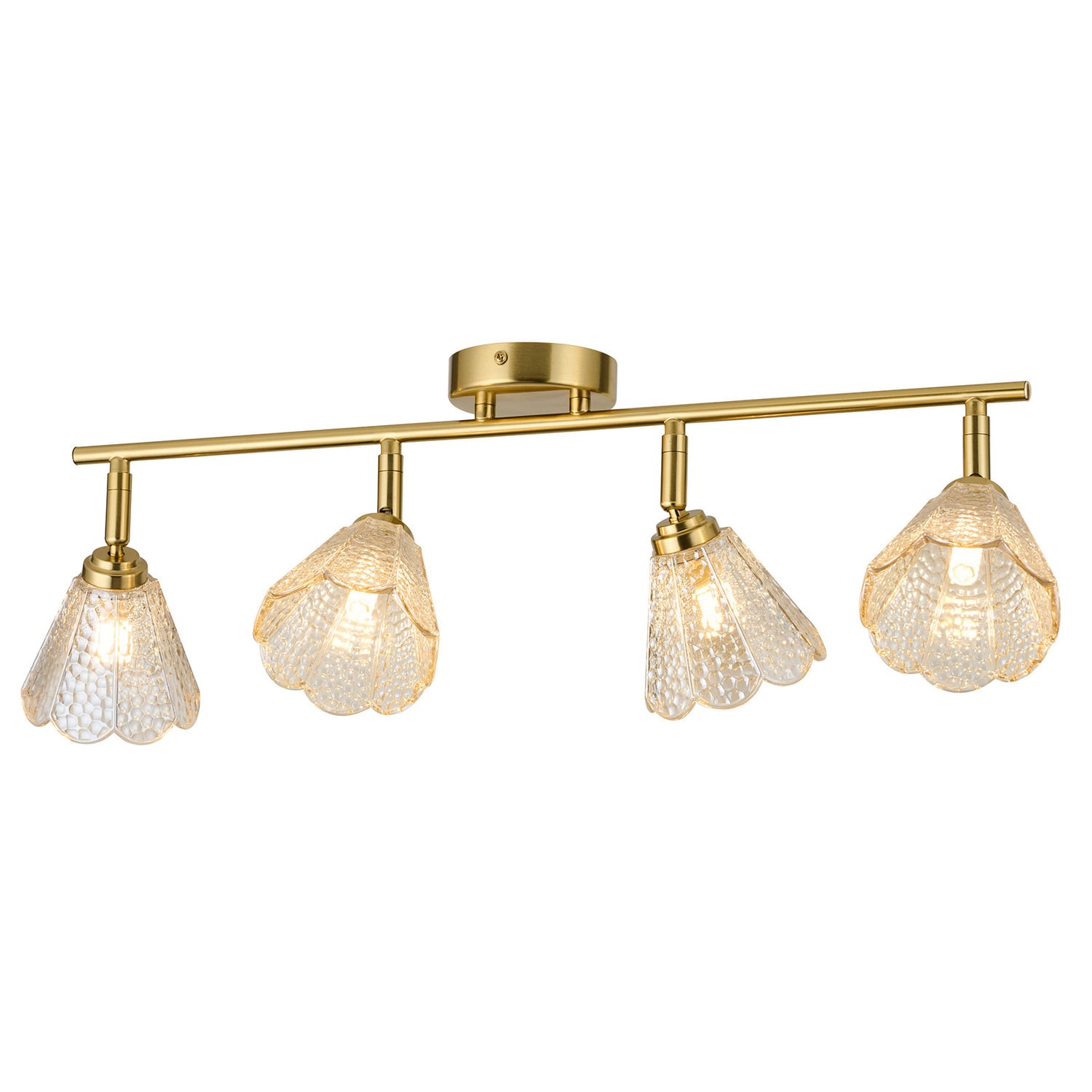 Brent Glass 4-Light Semi-Flush Ceiling Light