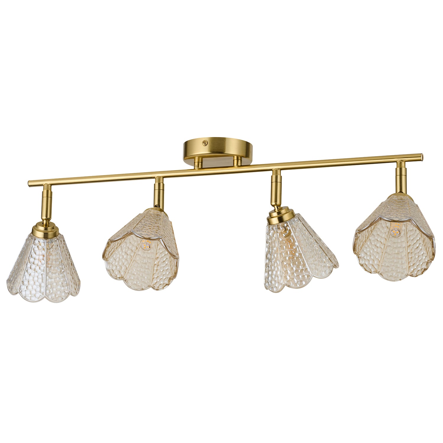 Brent Glass 4-Light Semi-Flush Ceiling Light