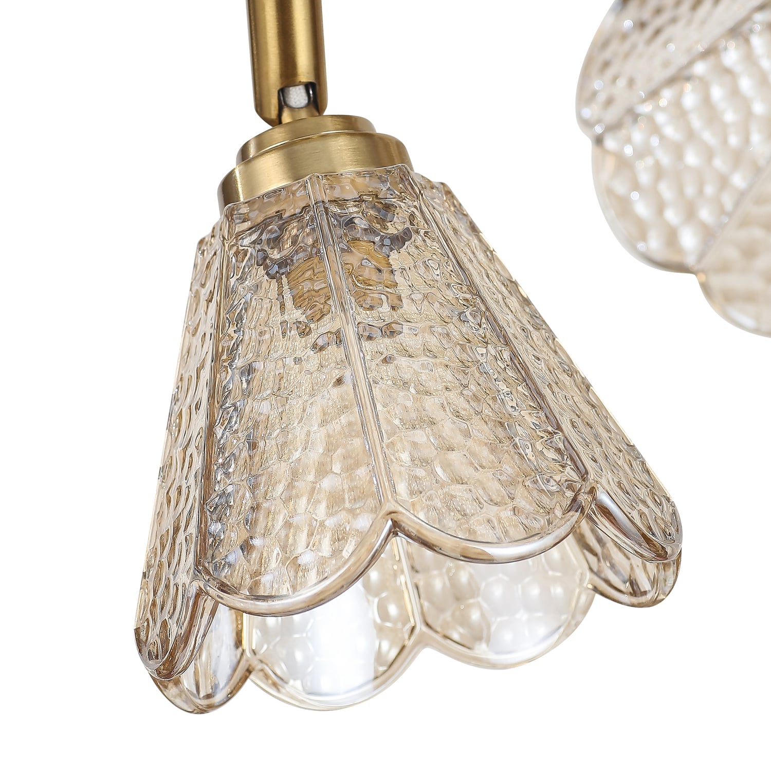 Brent Glass 4-Light Semi-Flush Ceiling Light