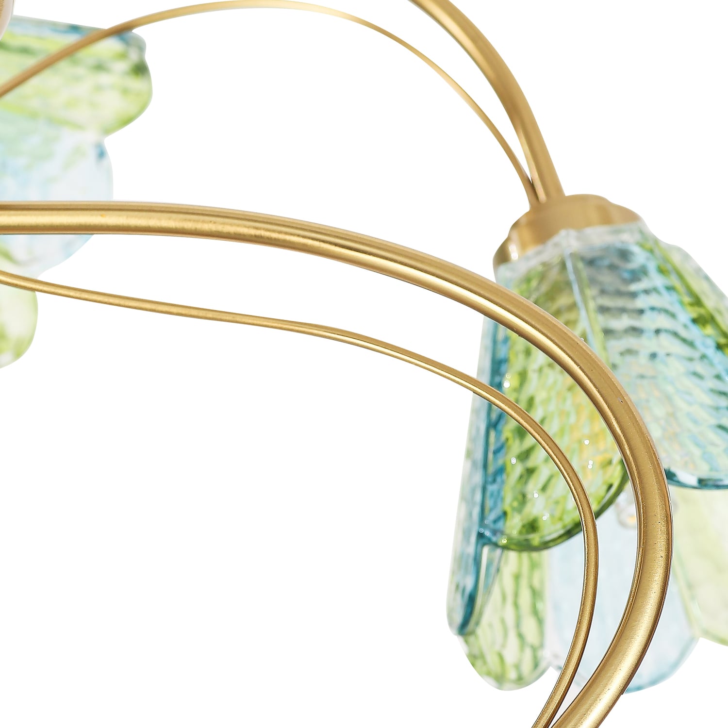 Brent Glass 5-Light Semi-Flush Ceiling Light