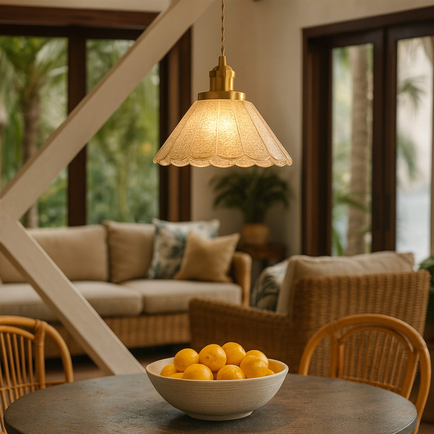 Annette Glass Pendant Light