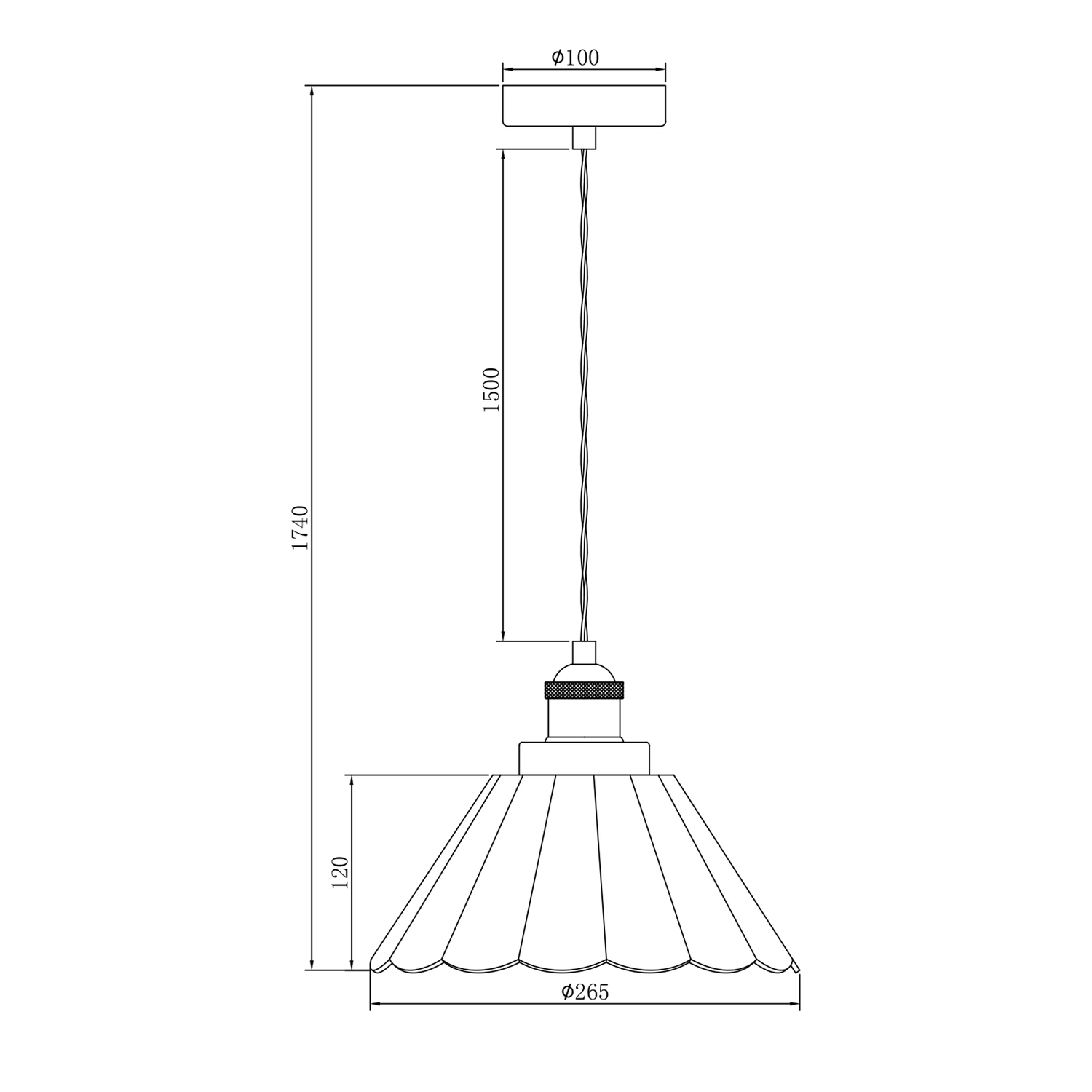 Annette Glass Pendant Light