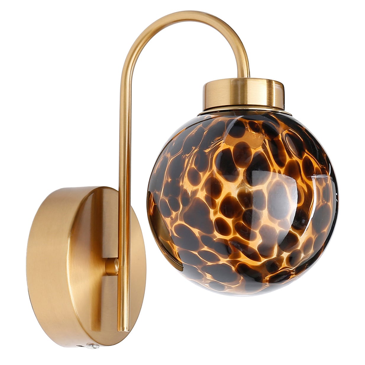 Parks Amber Glass LED Wall Light