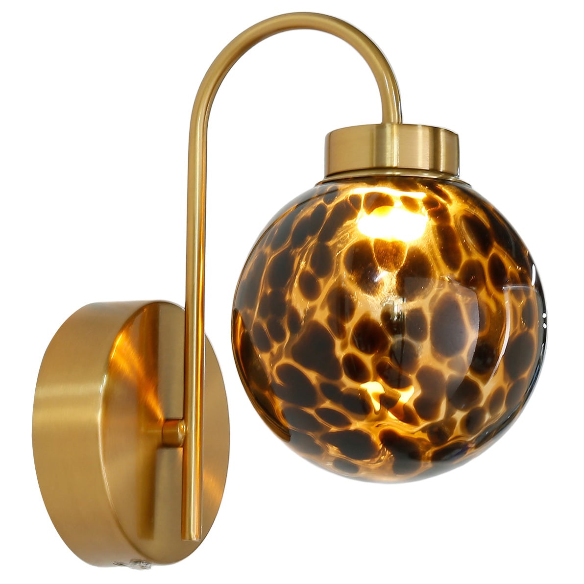 Parks Amber Glass LED Wall Light
