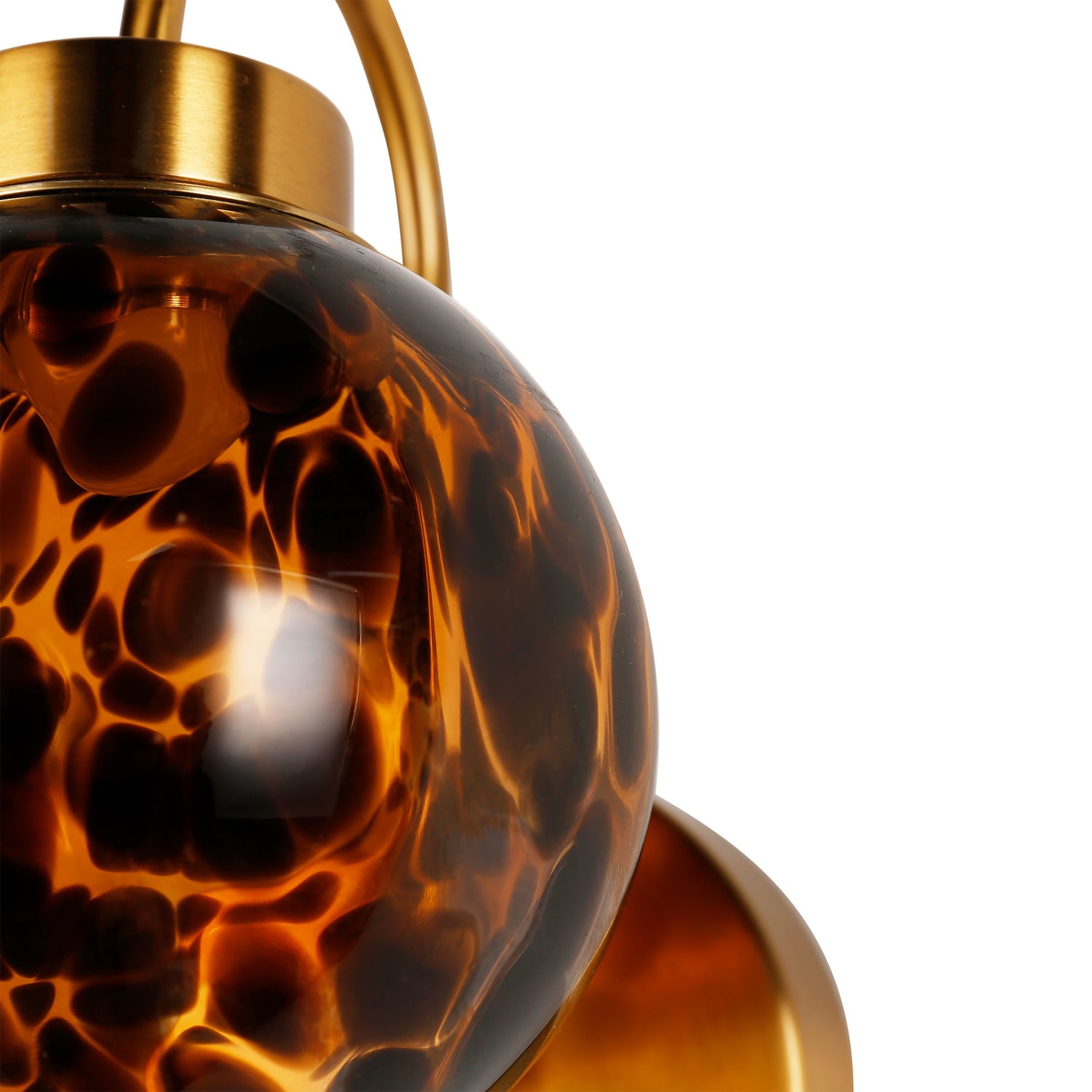 Parks Amber Glass LED Wall Light