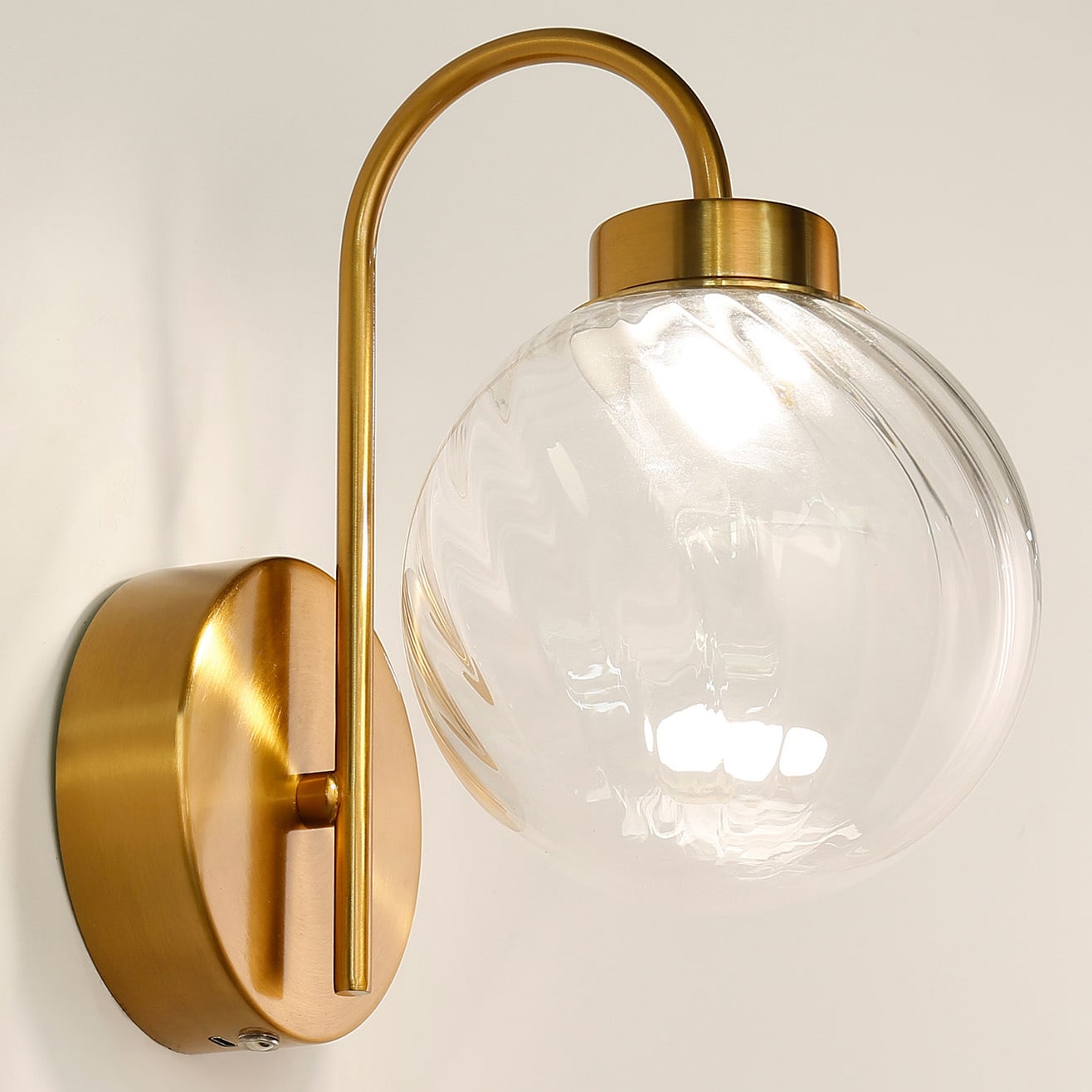 Parks Clear Glass LED Wall Light