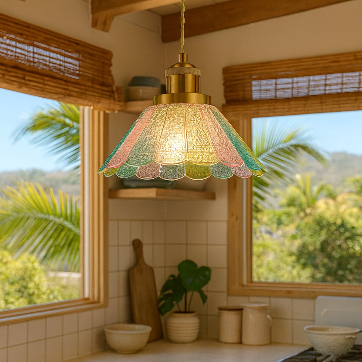 Annette Glass Pendant Light