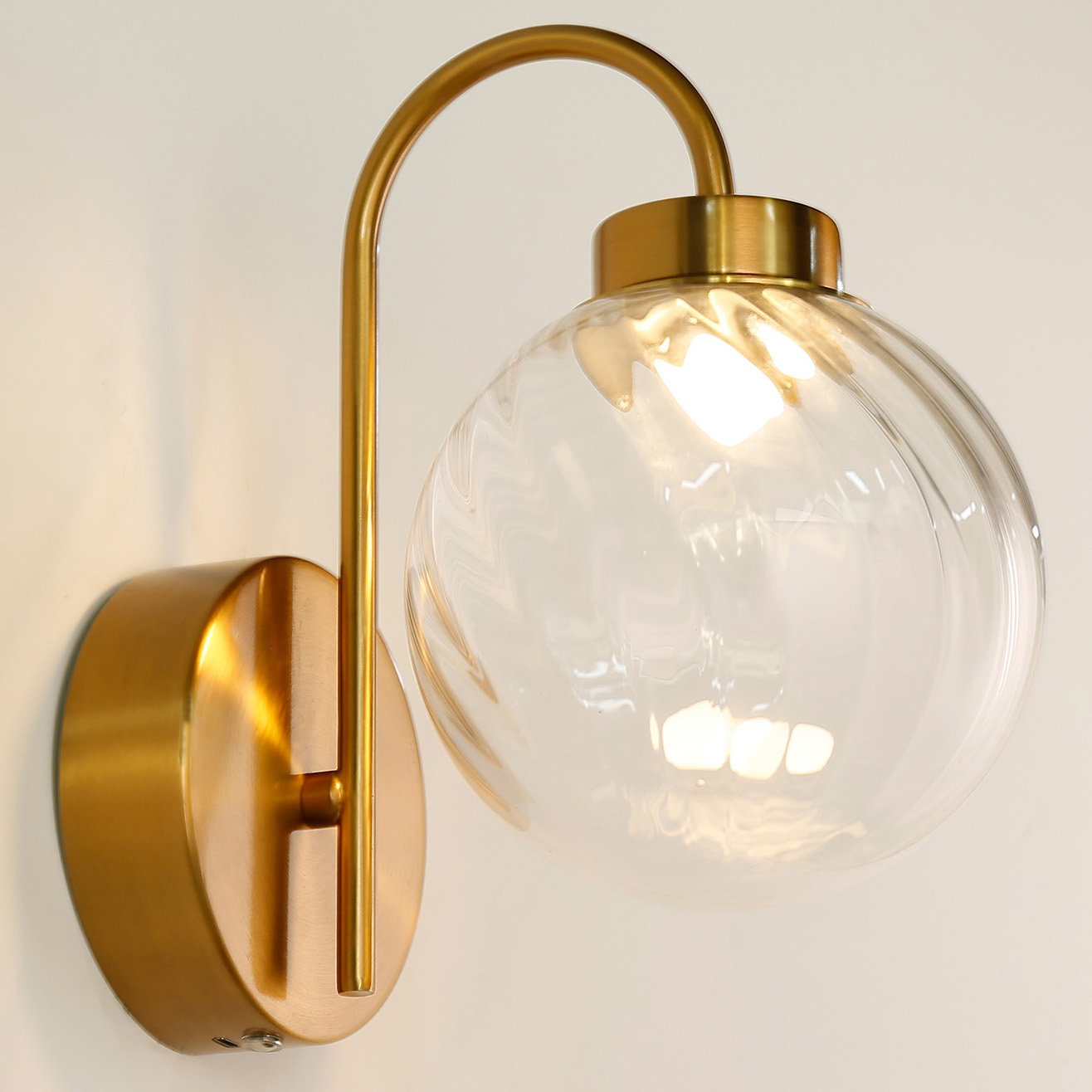 Parks Clear Glass LED Wall Light