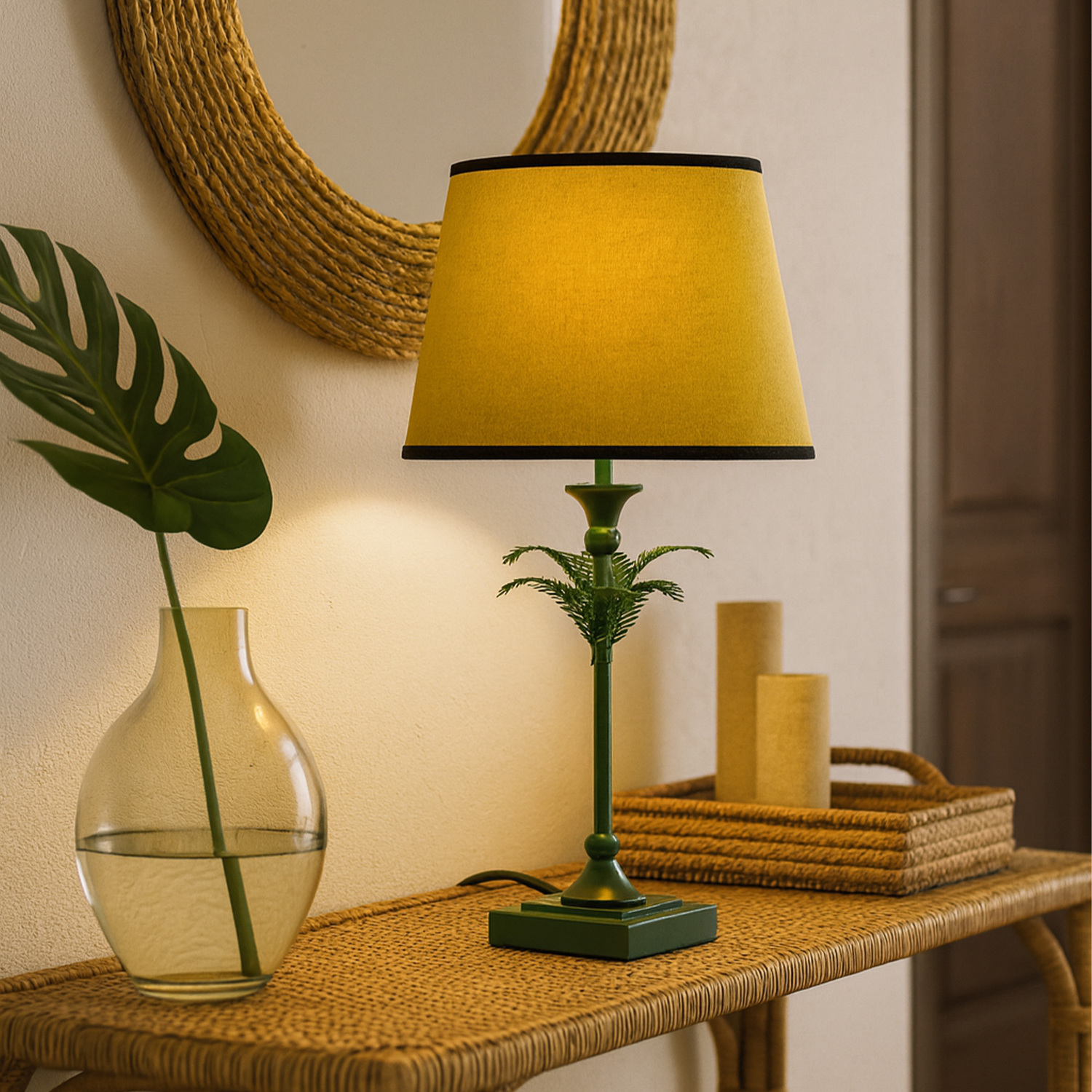 Franklin Green Table Lamp
